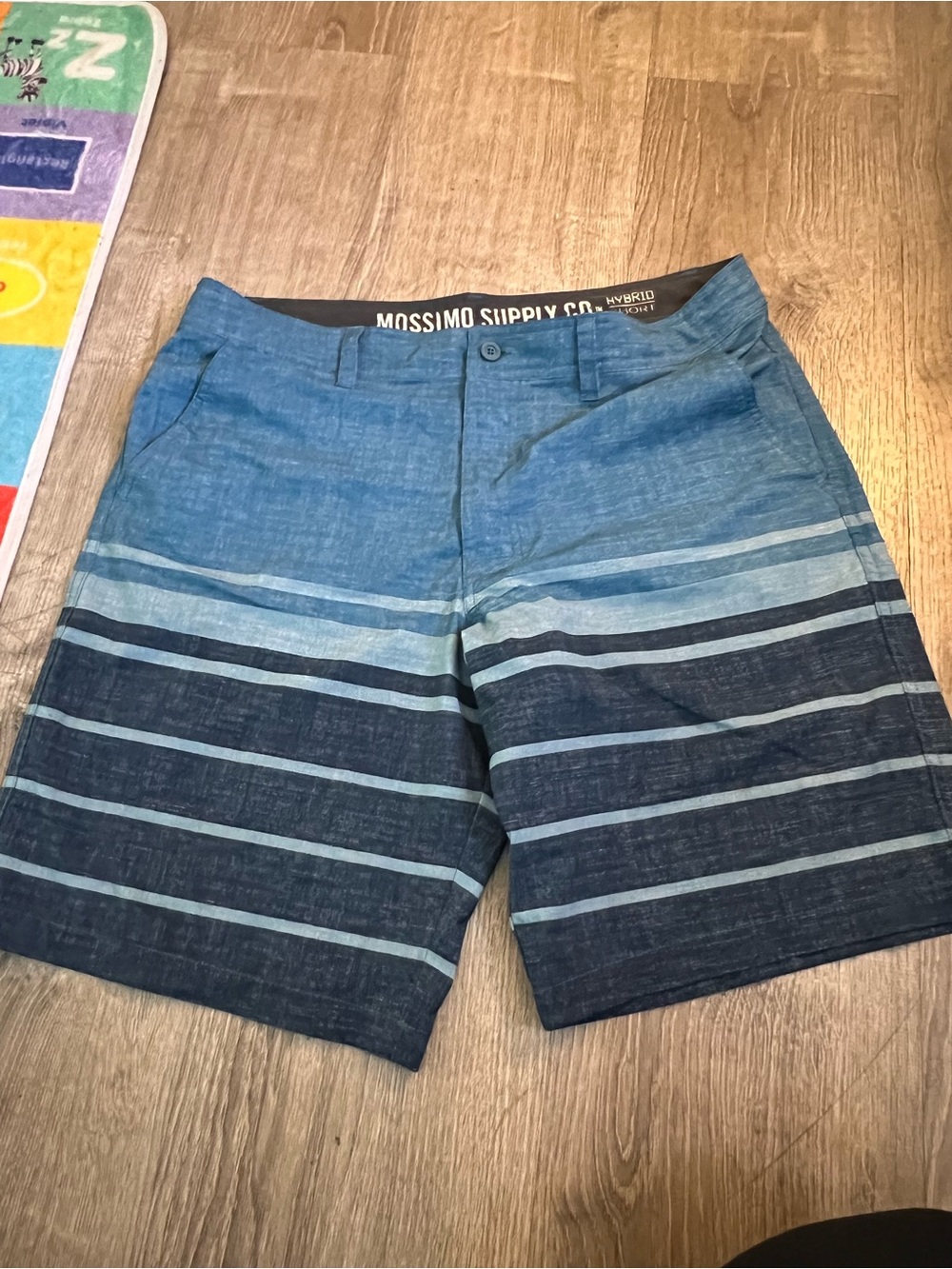Mossimo Supply Co. Men’s Blue Striped Hybrid Shorts size 36